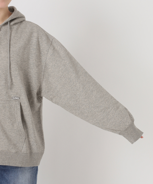 Spick & Span（スピックアンドスパン）の「La Hutte / ラ ユット 別注ジップフーディ*（パーカー・レディース・グレー/アイボリー/レッド・FREE）」の12枚目の写真