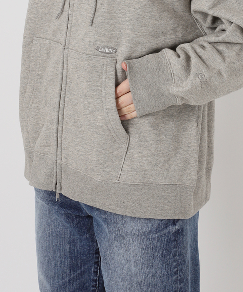 Spick & Span（スピックアンドスパン）の「La Hutte / ラ ユット 別注ジップフーディ*（パーカー・レディース・グレー/アイボリー/レッド・FREE）」の13枚目の写真