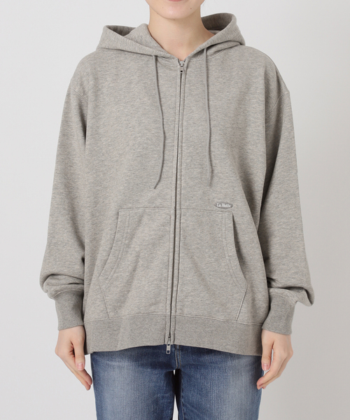 Spick & Span（スピックアンドスパン）の「La Hutte / ラ ユット 別注ジップフーディ*（パーカー・レディース・グレー/アイボリー/レッド・FREE）」の18枚目の写真