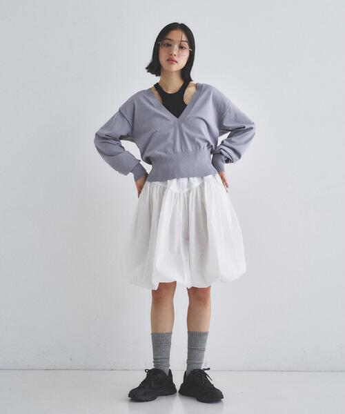 CODE A（コードエー）の「【Re】design cut tank（タンクトップ・レディース・ホワイト/ブラック・00）」の8枚目の写真