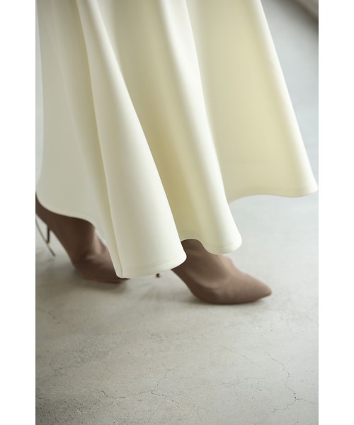 cawaii(カワイイ)の「日常に馴染むエレガント。フレアラインミディアムスカート(スカート・レディース・ネイビー/アイボリー・L~LL/S~M)」の7枚目の写真