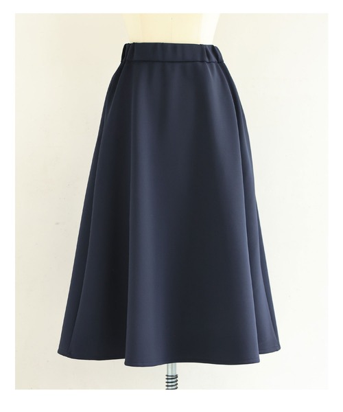 cawaii(カワイイ)の「日常に馴染むエレガント。フレアラインミディアムスカート(スカート・レディース・ネイビー/アイボリー・L~LL/S~M)」の9枚目の写真