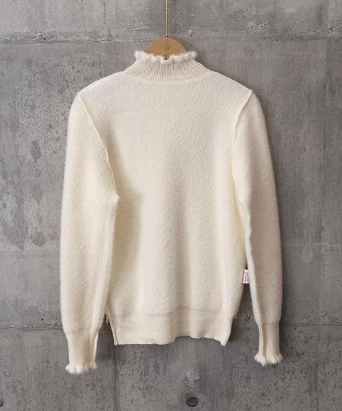 Miniministore(ミニミニストア)の「裏起毛 ハイネックニットトップスフリル襟(ニット/セーター・レディース・アイボリー/ブラック/ホワイト/ブラウン・FREE)」の11枚目の写真