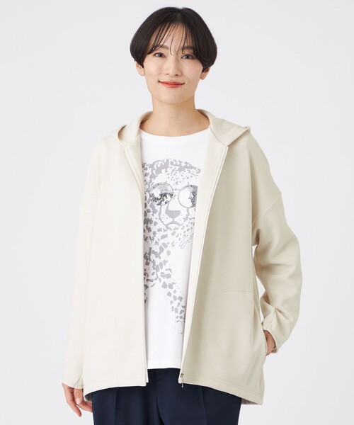 Mesh wool washable knit parka — даун‑парка (мягкая)