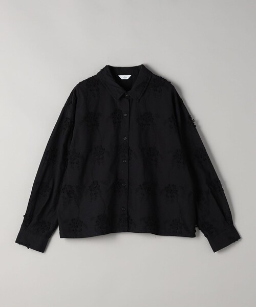 coen(コーエン)の「【再入荷/新色登場】3Dフラワー刺繍 ロングスリーブシャツ(シャツ/ブラウス・レディース・ブラック/ベージュ/ロイヤルブルー・M/L)」の21枚目の写真