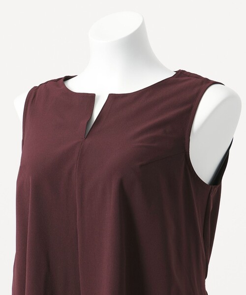 green label relaxing(グリーンレーベルリラクシング)の「Aライン オールインワン スイムウェア / 水着(水着・レディース・ブラック/ダークグレー/ダークブラウン・FREE)」の10枚目の写真