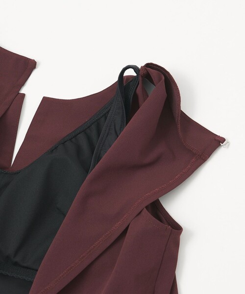 green label relaxing(グリーンレーベルリラクシング)の「Aライン オールインワン スイムウェア / 水着(水着・レディース・ブラック/ダークグレー/ダークブラウン・FREE)」の15枚目の写真