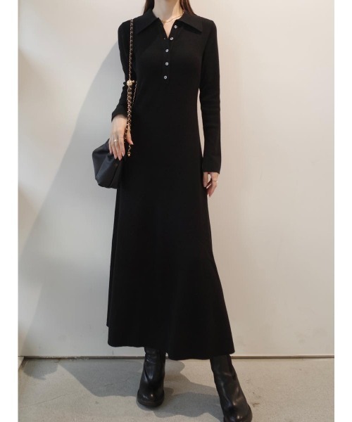 amel(エイメル)の「ポロネックスリットスリーブドレス / ブラック(ワンピース・レディース・ブラック・FREE)」の15枚目の写真