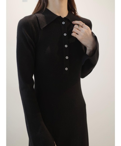 amel(エイメル)の「ポロネックスリットスリーブドレス / ブラック(ワンピース・レディース・ブラック・FREE)」の8枚目の写真