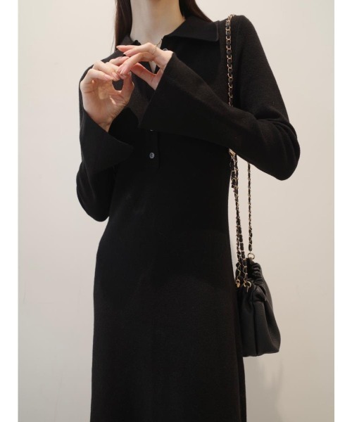 amel(エイメル)の「ポロネックスリットスリーブドレス / ブラック(ワンピース・レディース・ブラック・FREE)」の10枚目の写真