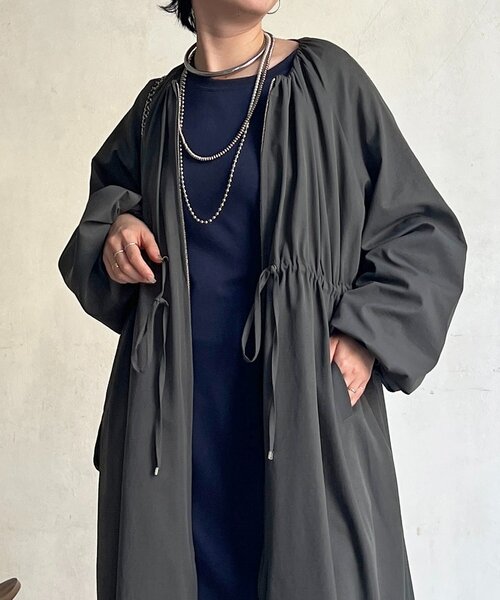 un dix cors（アンディコール）の「ドロストコート（その他アウター・レディース・チャコールグレー/ベージュ/カーキ・FREE）」の21枚目の写真