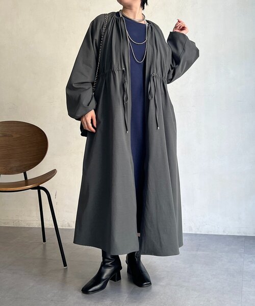 un dix cors（アンディコール）の「ドロストコート（その他アウター・レディース・チャコールグレー/ベージュ/カーキ・FREE）」の22枚目の写真