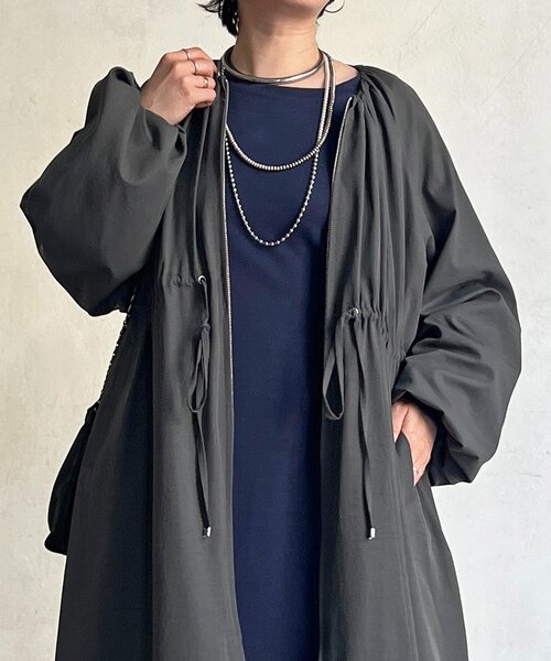 un dix cors（アンディコール）の「ドロストコート（その他アウター・レディース・チャコールグレー/ベージュ/カーキ・FREE）」の16枚目の写真