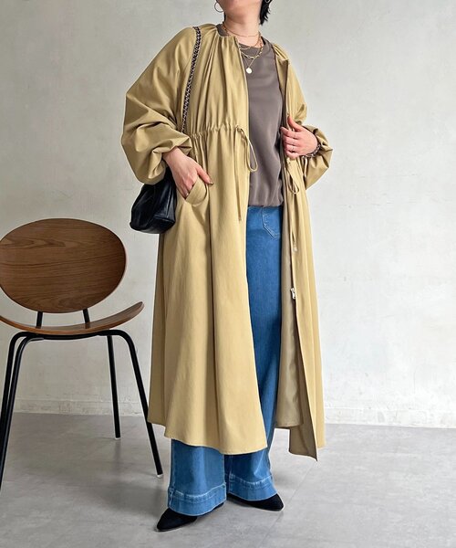 un dix cors（アンディコール）の「ドロストコート（その他アウター・レディース・チャコールグレー/ベージュ/カーキ・FREE）」の18枚目の写真