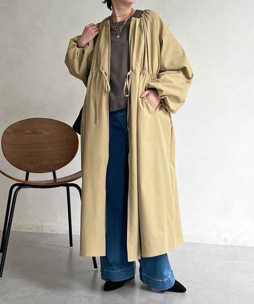 un dix cors（アンディコール）の「ドロストコート（その他アウター・レディース・チャコールグレー/ベージュ/カーキ・FREE）」の13枚目の写真