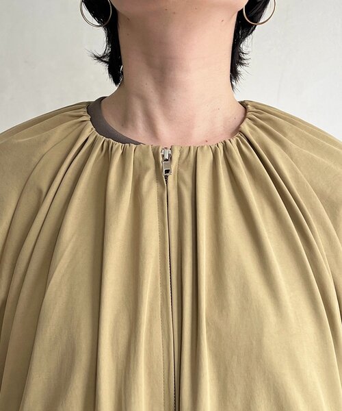 un dix cors（アンディコール）の「ドロストコート（その他アウター・レディース・チャコールグレー/ベージュ/カーキ・FREE）」の7枚目の写真