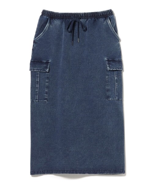 BEAMS HEART（ビームスハート）の「カットデニム スカート（スカート・レディース・ネイビー/ホワイト系その他5/ブラック・FREE）」の3枚目の写真