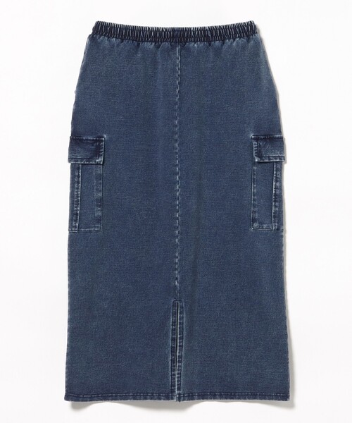 BEAMS HEART（ビームスハート）の「カットデニム スカート（スカート・レディース・ネイビー/ホワイト系その他5/ブラック・FREE）」の6枚目の写真