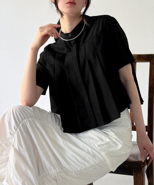 シャツ/ブラウス(半袖/袖なし) Eleonore AOYAMA 【洋服の青山】アイロン不要 ブラウス レディース 夏用 半袖