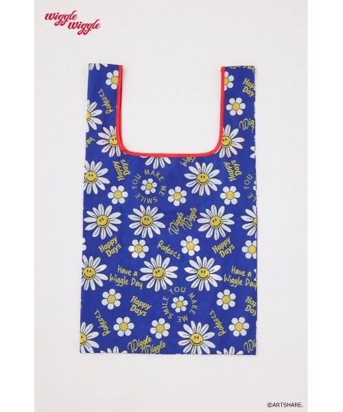 RODEO CROWNS WIDE BOWL（ロデオクラウンズワイドボウル）の「(wiggle wiggle)パターンエコバッグ（エコバッグ/サブバッグ・レディース・イエロー系その他/ホワイト系その他/ブルー系その他/グリーン系その他・FREE）」の3枚目の写真