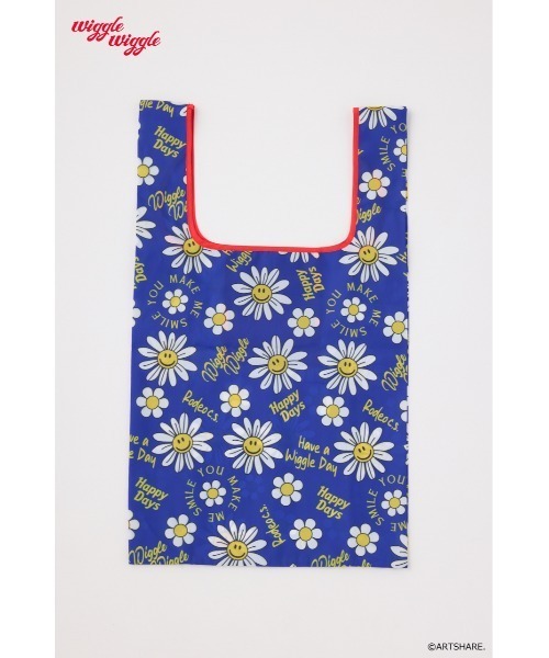 RODEO CROWNS WIDE BOWL（ロデオクラウンズワイドボウル）の「(wiggle wiggle)パターンエコバッグ（エコバッグ/サブバッグ・レディース・イエロー系その他/ホワイト系その他/ブルー系その他/グリーン系その他・FREE）」の5枚目の写真