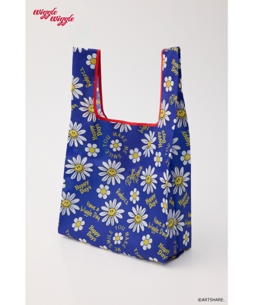 RODEO CROWNS WIDE BOWL（ロデオクラウンズワイドボウル）の「(wiggle wiggle)パターンエコバッグ（エコバッグ/サブバッグ・レディース・イエロー系その他/ホワイト系その他/ブルー系その他/グリーン系その他・FREE）」の6枚目の写真