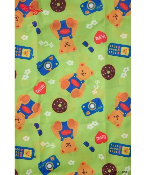 RODEO CROWNS WIDE BOWL（ロデオクラウンズワイドボウル）の「(wiggle wiggle)パターンエコバッグ（エコバッグ/サブバッグ・レディース・イエロー系その他/ホワイト系その他/ブルー系その他/グリーン系その他・FREE）」の11枚目の写真