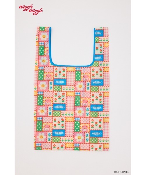 RODEO CROWNS WIDE BOWL（ロデオクラウンズワイドボウル）の「(wiggle wiggle)パターンエコバッグ（エコバッグ/サブバッグ・レディース・イエロー系その他/ホワイト系その他/ブルー系その他/グリーン系その他・FREE）」の13枚目の写真