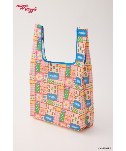 RODEO CROWNS WIDE BOWL（ロデオクラウンズワイドボウル）の「(wiggle wiggle)パターンエコバッグ（エコバッグ/サブバッグ・レディース・イエロー系その他/ホワイト系その他/ブルー系その他/グリーン系その他・FREE）」の14枚目の写真