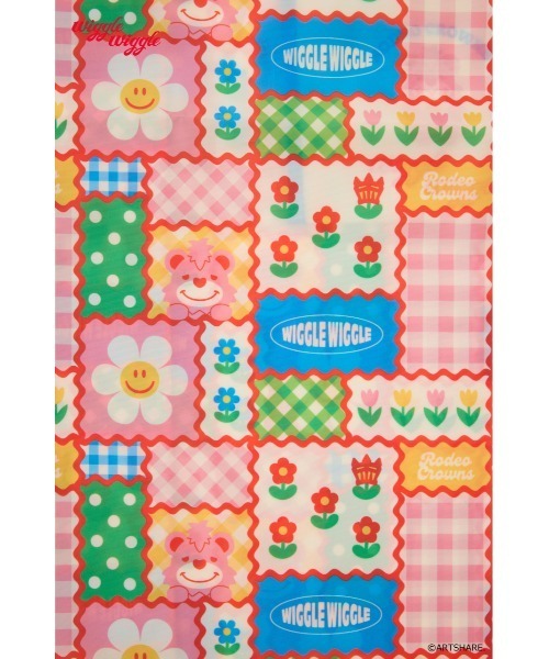 RODEO CROWNS WIDE BOWL（ロデオクラウンズワイドボウル）の「(wiggle wiggle)パターンエコバッグ（エコバッグ/サブバッグ・レディース・イエロー系その他/ホワイト系その他/ブルー系その他/グリーン系その他・FREE）」の15枚目の写真