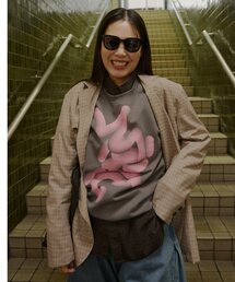 WHIMSIC | 【WHIMSIC】フローイング ロゴ シルクスクリーン スウェットプルオーバー(Tシャツ/カットソー)