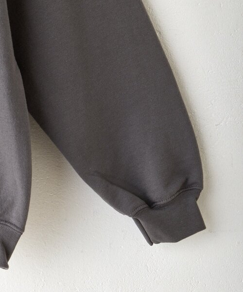 WHIMSIC（ウィムジック）の「【WHIMSIC】フローイング ロゴ シルクスクリーン スウェットプルオーバー（Tシャツ/カットソー・レディース・ピンク/チャコールグレー/ブルー・2/1）」の10枚目の写真