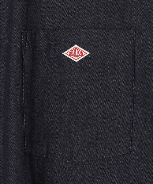 DANTON（ダントン）の「DANTON | デニムダンガリー ボタンダウン長袖シャツ MEN（シャツ/ブラウス・メンズ・ダークインディゴブルー・38/42/40）」の7枚目の写真