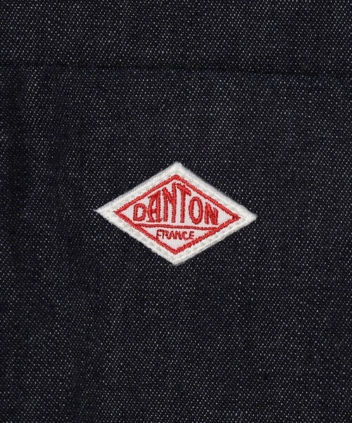 DANTON（ダントン）の「DANTON | デニムダンガリー ボタンダウン長袖シャツ MEN（シャツ/ブラウス・メンズ・ダークインディゴブルー・38/42/40）」の8枚目の写真