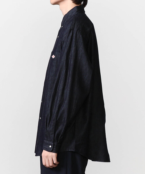 DANTON（ダントン）の「DANTON | デニムダンガリー ボタンダウン長袖シャツ MEN（シャツ/ブラウス・メンズ・ダークインディゴブルー・38/42/40）」の10枚目の写真