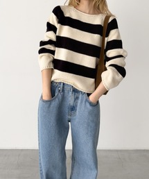 El mar（エルマール）の「El mar　ラグランボートネックニット（ニット/セーター）」