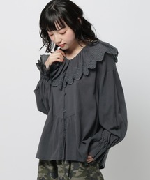 niko and... | スカラップレースブラウス(シャツ/ブラウス)