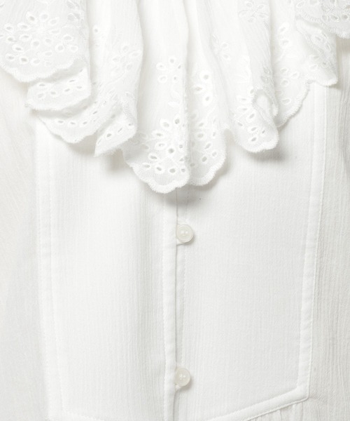 niko and...(ニコアンド)の「スカラップレースブラウス(シャツ/ブラウス・レディース・イエロー/チャコール/オフホワイト・FREE)」の21枚目の写真