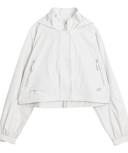 NEW BALANCE(ニューバランス)の「NB GREY クロップドジャケット(ナイロンジャケット・レディース・スミクロ/ライトグレー・SMALL/MEDIUM/LARGE/X-LARGE)」の14枚目の写真