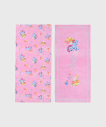 LOOP&LOOP（ループアンドループ）の「乾式スポーツタオル [スプリングポニー_ピンク]（スポーツグッズ）」