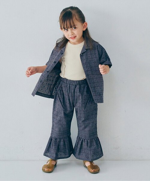 p.premier（ピードットプルミエ）の「配色メロウリブタンクトップ（タンクトップ・キッズ・ブラック/アイボリー/ブラウン/グリーン/ラベンダー/オレンジ・80/90/100/110/120/130/140）」の19枚目の写真