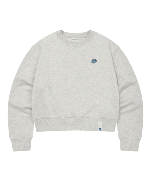 セール】[26SS] ウィメンズリリーワッペンクロップマンツーマン 