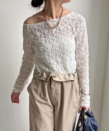 DouDou | レースオフショル(Tシャツ/カットソー)