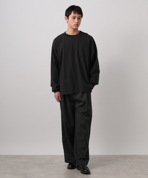 BAYFLOW（ベイフロー）の「[WEB限定]セミワイドスラックスパンツ（スラックス・メンズ・グレイッシュベージュ/ブラウン/ブラック/グレー/その他・LARGE/MEDIUM/SMALL）」の13枚目の写真