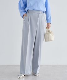 アシメウエストタックパンツ