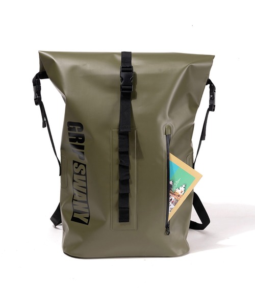 GRIP SWANY(グリップスワニー)の「【GSMB0037】 GS WATERPROOF ROLL TOP(バックパック/リュック・メンズ・カーキ/ブラック・FREE)」の3枚目の写真