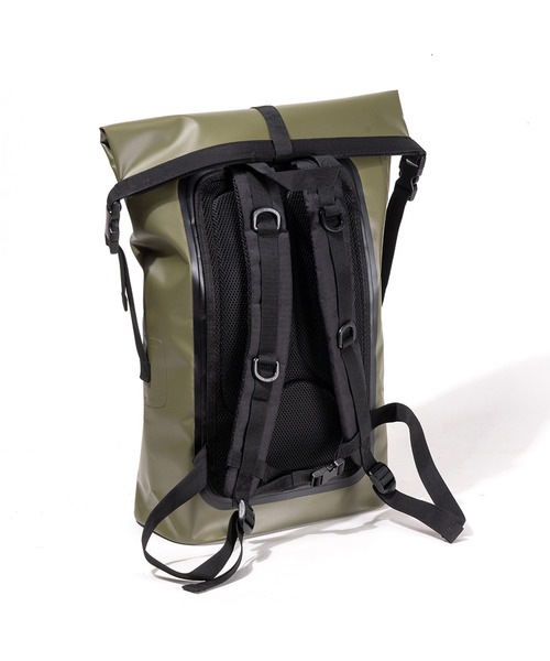 GRIP SWANY(グリップスワニー)の「【GSMB0037】 GS WATERPROOF ROLL TOP(バックパック/リュック・メンズ・カーキ/ブラック・FREE)」の4枚目の写真