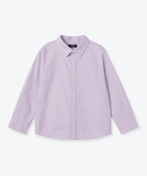 MUSINSA STANDARD KIDS（ムシンサスタンダードキッズ）の「リラックスドオックスフォードシャツ[バイオレット]（シャツ/ブラウス・レディース・その他・100/110/120/130/140/150/160）」の2枚目の写真