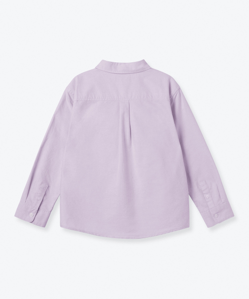 MUSINSA STANDARD KIDS（ムシンサスタンダードキッズ）の「リラックスドオックスフォードシャツ[バイオレット]（シャツ/ブラウス・レディース・その他・100/110/120/130/140/150/160）」の3枚目の写真