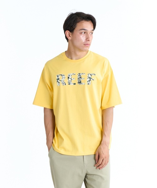 REEF(リーフ)の「REEF FLOWER LEAF LOGO SS T Tシャツ 【2026年春夏モデル】/リーフ半袖ロゴTシャツ(Tシャツ/カットソー・メンズ・イエロー/ホワイト/グリーン/ブラック・X-LARGE/LARGE/MEDIUM/SMALL)」の4枚目の写真